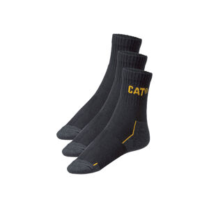 Caterpillar Pánske pracovné ponožky z biobavlny (47/50 , čierna)