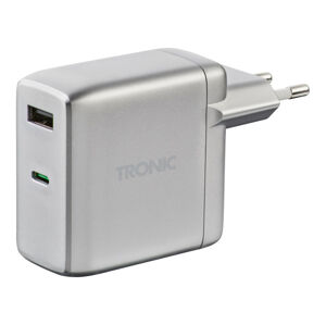 TRONIC® Nástenná nabíjačka Dual PD, 60 W (strieborná)