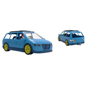Playtive Súprava hračkárskych vozidiel s posádkou (rodinné auto)