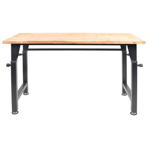 rikta Pracovný stôl, výškovo nastaviteľný, 135 x 85 – 105 x 60 cm