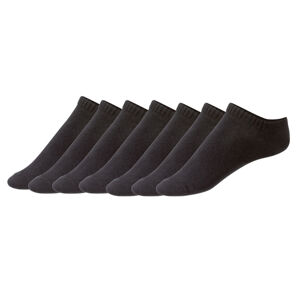 esmara® Dámske členkové ponožky s biobavlnou, 7 párov (35/38, čierna)