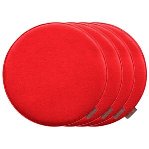 MAGMA Podložka na sedenie Avaro, 4 kusy (červená, okrúhly)