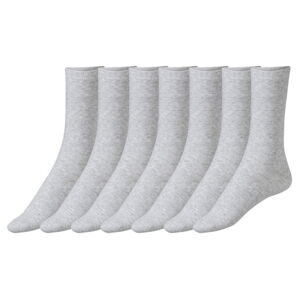 esmara Dámske ponožky, 7 párov (35/38, bledosivá)
