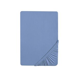 Biberna Napínacia džersejová plachta (90 – 100 x 200 cm, modrá)
