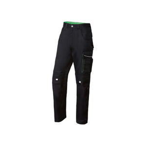 PARKSIDE PERFORMANCE Pánske pracovné nohavice (54, čierna/zelená)