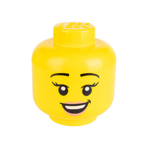 Úložný box v tvare hlavy LEGO (Happy Girl)