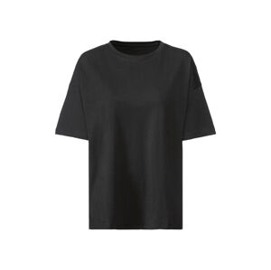 esmara® Dámske dlhé tričko (M (40/42), čierna s potlačou)