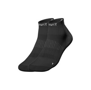 CRIVIT Pánske bežecké ponožky, 2 páry (45/46, čierna/biela)