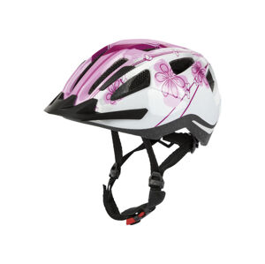 CRIVIT Detská cyklistická prilba (XS, ružová/biela/kvety)