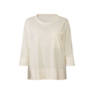 esmara® Dámske tričko s 3/4 rukávmi (XS (32/34), biela)