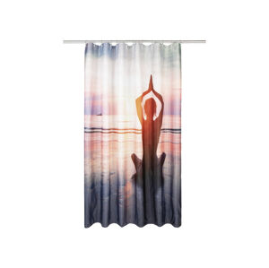 LIVARNO home Sprchový záves, 180 x 200 cm (potlač joga)