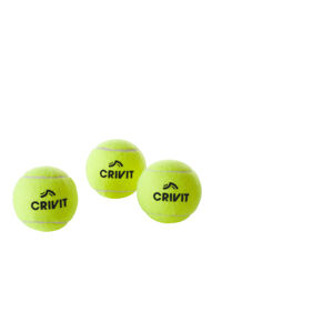 CRIVIT Bedmintonové košíčky/Tenisové loptičky (tenisové loptičky, 3 kusy)