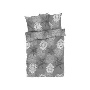 LIVARNO home Flaušová posteľná bielizeň, 200 x 220 cm (sivá)