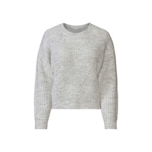 esmara® Dámske pletený sveter (S (36/38), bledosivá)