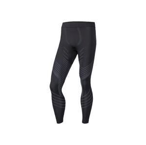 CRIVIT Pánske funkčné spodné nohavice (L, čierna/sivá)