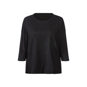 esmara® Dámske tričko s 3/4 rukávmi (M (40/42), čierna)