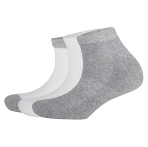 CRIVIT Dámske športové ponožky, 3 páry (35/38, biela/sivá)
