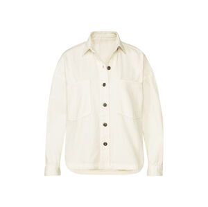 esmara® Dámska rifľová košeľová bunda (44, biela)