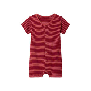 lupilu® Dievčenské krátke pyžamo pre bábätká (92, červená/pruhy)