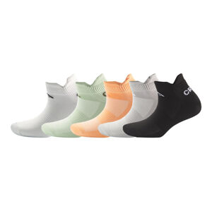 CRIVIT Dámske športové ponožky, 5 párov (39/42, oranžová/zelená/biela/čierna/sivá)