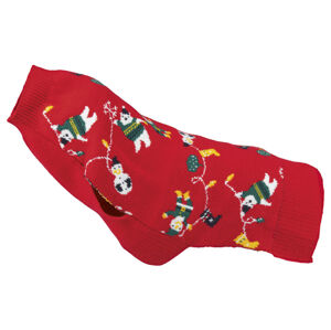 zoofari® Vianočný pulóver pre psa (50, červená)