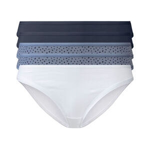 esmara® Dámske nohavičky, 5 kusov (XS (32/34), námornícka modrá/modrá/biela)