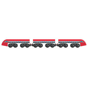 Playtive Drevený rýchlik/nákladný vlak (rýchlik Taliansko)