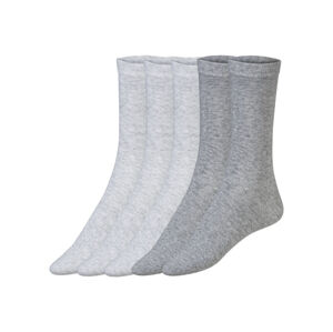 esmara® Dámske ponožky, 5 párov (35/38, sivá)