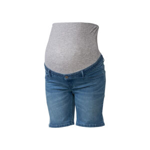 esmara® Dámske tehotenské rifľové šortky (42, bledomodrá)