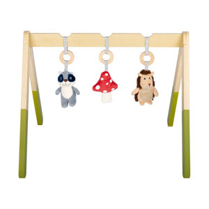 Playtive Drevená hrazdička s hračkami (medvedík čistotný/ježko)