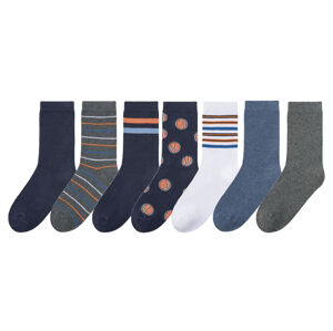 pepperts!® Chlapčenské ponožky, 7 párov (31/34, biela/navy modrá/sivá)