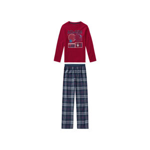 pepperts Chlapčenské pyžamo (146/152, červená/námornícka modrá)