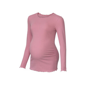 esmara® Dámske tehotenské tričko s dlhým rukávom (L (44/46), ružová)