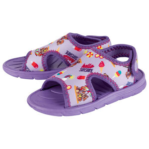 Dievčenské sandále na kúpanie (26, fialová)