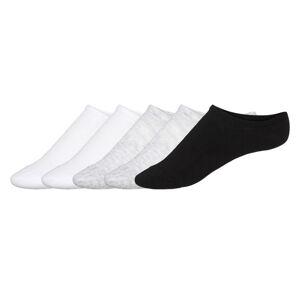 esmara® Dámske členkové ponožky, 5 párov (39/42, biela/sivá/čierna)