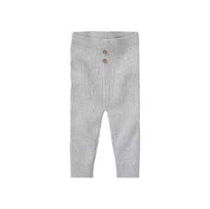 lupilu® Dievčenské pletené nohavice pre bábätká BIO (62/68, sivá)
