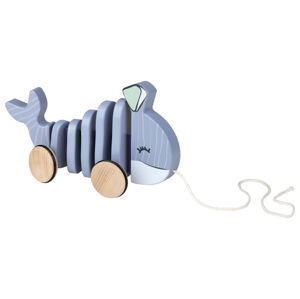 Playtive Drevená hračka (veľryba na šnúrke)
