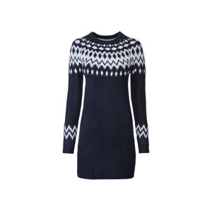 esmara® Dámske pletené šaty (XS (32/34), navy modrá)