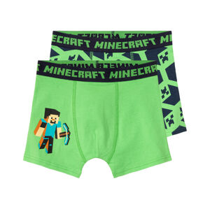 Minecraft Chlapčenské boxerky, 2 kusy (158/164, zelená)
