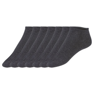 Nur Der Pánske nízke ponožky, 7 párov (39/42, antracitová)