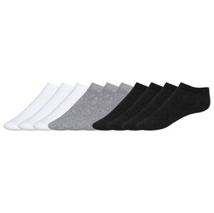 LIVERGY® Pánske ponožky, 10 párov (43/46, biela/sivá/čierna)