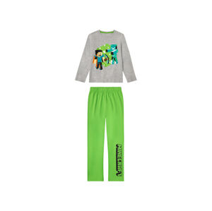 Chlapčenské pyžamo (158/164, Minecraft/sivá/zelená)