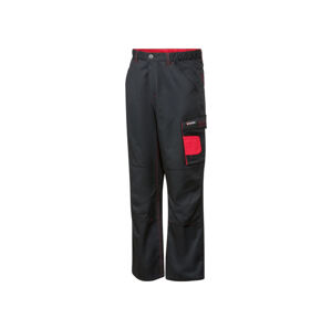 PARKSIDE Pánske pracovné nohavice s podšívkou (48, čierna/červená)