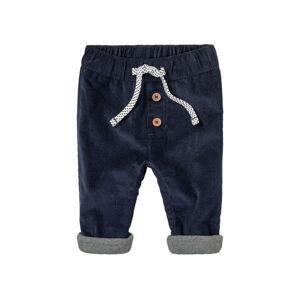lupilu Dievčenské/chlapčenské kordové nohavice pre bábätká  (50, navy modrá)