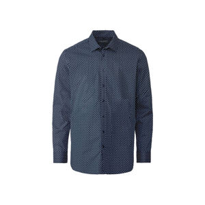 Nobel League Pánska košeľa „Super Slim Fit“, vzor/modrá (40, vzor/modrá)