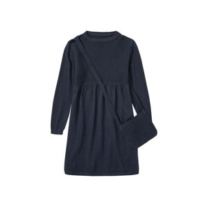 lupilu® Detské pletené šaty (122/128, námornícka modrá)