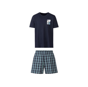 LIVERGY® Pánske krátke pyžamo (M (48/50), námornícka modrá)