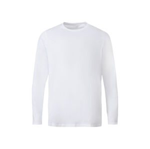 LIVERGY® Pánske tričko s dlhým rukávom (S (44/46), biela)