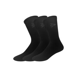 DUNLOP Dámske/Pánske športové ponožky, 3 páry (39/42, čierna)