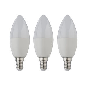 LIVARNO home LED žiarovky (sviečka, 6 W, E14, 3 kusy)